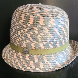 NWT Tula Green Straw Hat with UPF 50+